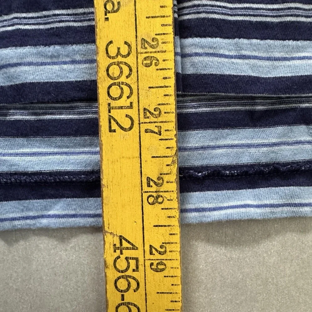 Polo‎ Ralph Lauren Men's XL Blue Striped Shirt 100% Cotton Short Sleeve